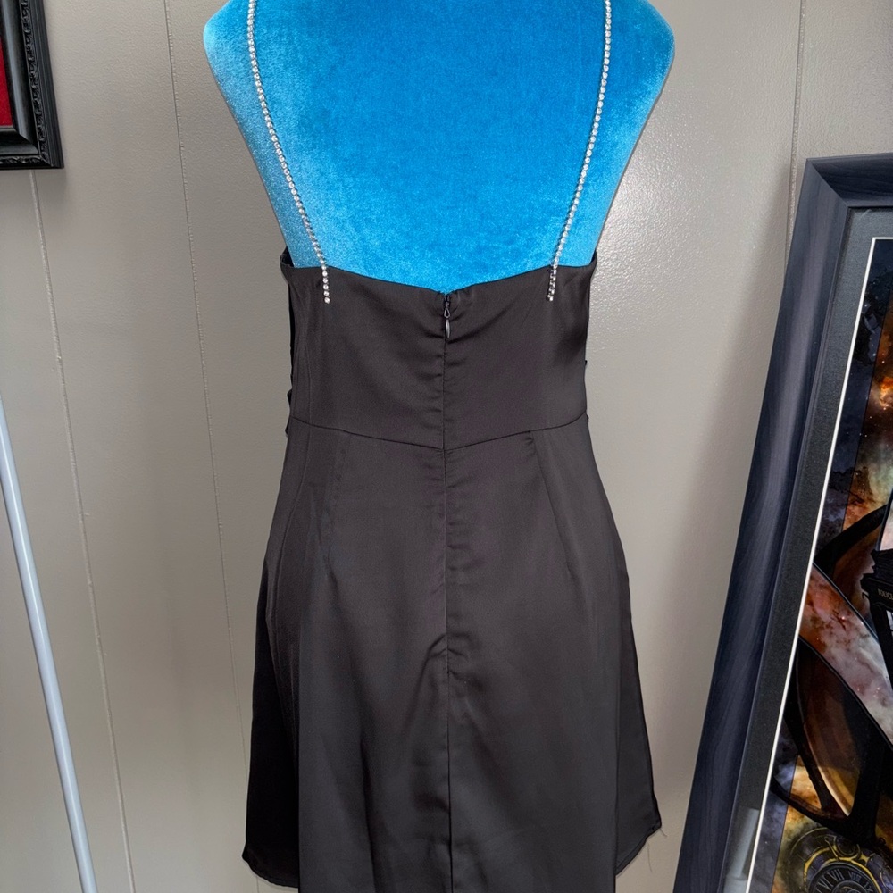 DO+BE Black Sleeveless Halter Mini Dress - Picture 2 of 16